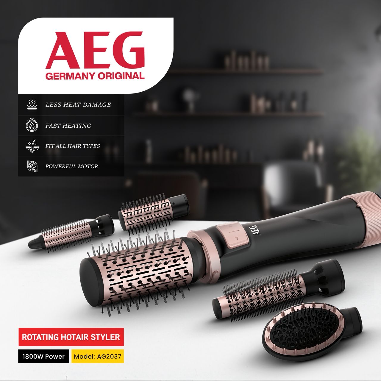 سشوار چرخشی آ ا گ مدل AG2037