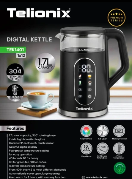 کتری برقی تلیونیکس مدل TEK1401