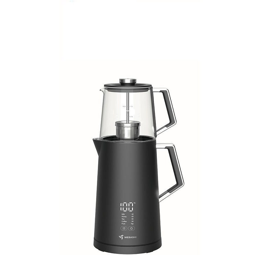 چای ساز مباشی مدل ME-TM304 ظرفیت ۱.۷ لیتر با کتری استیل