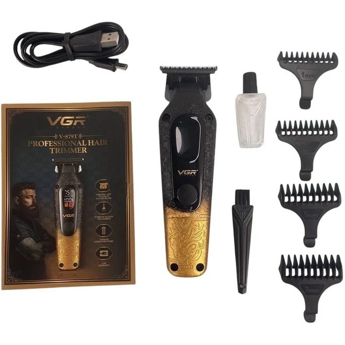 ماشین اصلاح موی سر و صورت شارژی وی جی ار مدل V-879T
