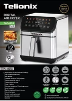 سرخ کن بدون روغن تلیونیکس مدل TAF-4424 ظرفیت 9 لیتری
