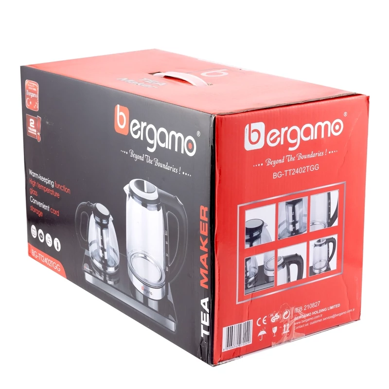 چای ساز برگامو مدل BG-TT2402TGG
